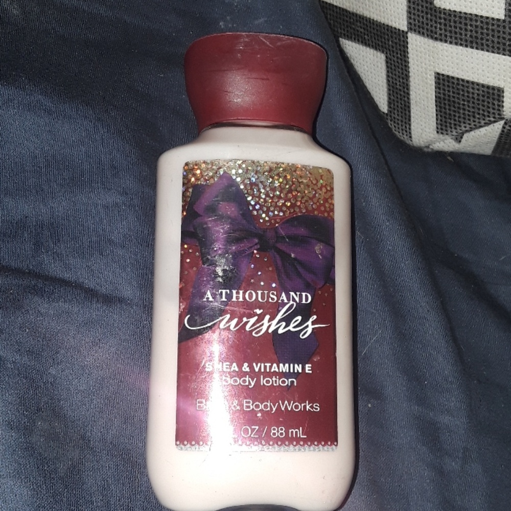 A thousand wishes travel size lotion bottle unused